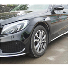 Mercedes C-class W205 2014–2021 Oglekļa priekšējo spārnu uzlikas (SD AMG-Line 2015-2019, Carbon) foto 3