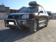 Hyundai Santa Fe 1 2000–2006 Bullbar WT003 (nerūsējošais tērauds) foto 1