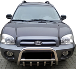 Hyundai Santa Fe 1 2000–2006 Bullbar WT003 (nerūsējošais tērauds) foto 2