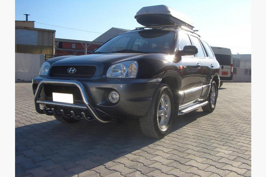 Hyundai Santa Fe 1 2000–2006 Bullbar WT003 (nerūsējošais tērauds) Image
