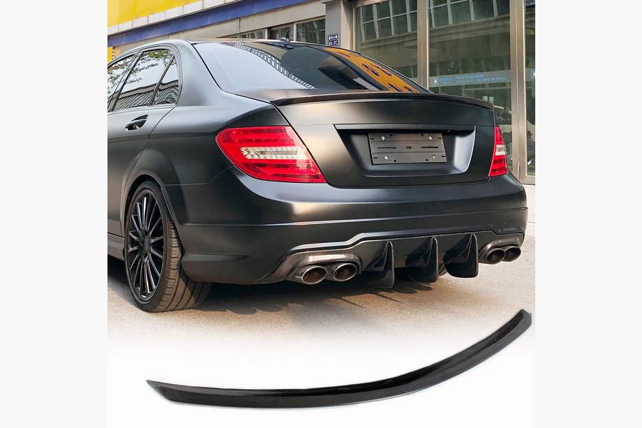 Mercedes C klase W204 2007–2015 Spoileris SD V1 (oglekļa šķiedra) Image