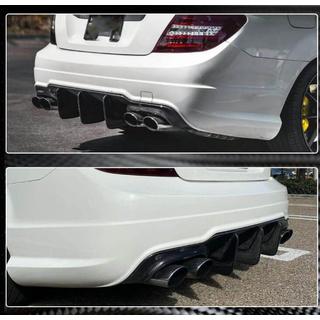 Aizmugurējā bampera spoilers ar difuzoru (C63 AMG 2012-2014, oglekļa šķiedra) foto 3
