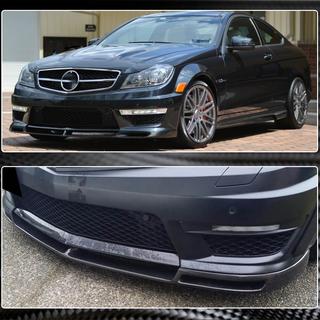 Priekšējā bampera uzlika Lip V1 (AMG 2012-2014, karbons) foto 4