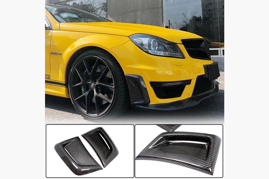 Mercedes C klase W204 2007–2015 Priekšējā bampera uzlikas (AMG 2012-2014, oglekļa šķiedra) Image