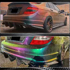 Mercedes C klase W204 2007–2015 Aizmugurējā bufera difuzors V1 (AMG SD 2008-2011, karbons) foto 5