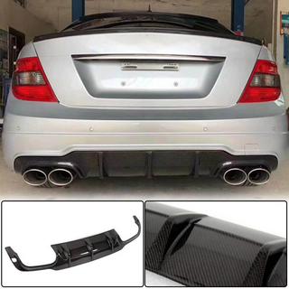 Aizmugurējā bampera difuzors V1 (AMG SD/Coupe 2012-2014, oglekļa šķiedra) foto 1