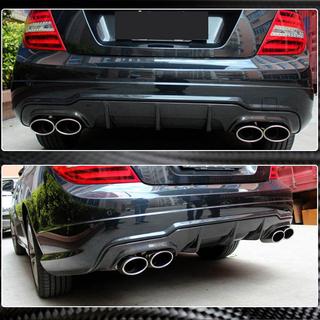 Aizmugurējā bampera difuzors V1 (AMG SD/Coupe 2012-2014, oglekļa šķiedra) foto 3