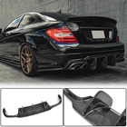 Mercedes C klase W204 2007–2015 Aizmugurējā bampera difuzors V2 (AMG SD/Coupe 2012-2014, oglekļa šķiedra) foto 1