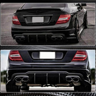 Mercedes C klase W204 2007–2015 Aizmugurējā bampera difuzors V2 (AMG SD/Coupe 2012-2014, oglekļa šķiedra) foto 4