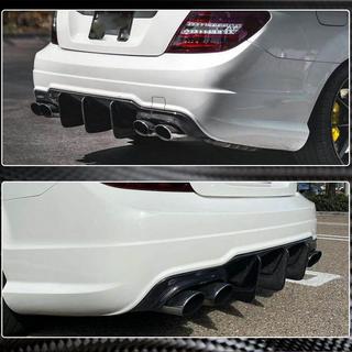 Aizmugurējā bampera difuzors V2 (AMG SD/Coupe 2012-2014, oglekļa šķiedra) foto 3