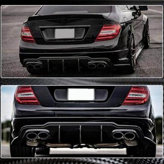 Aizmugurējā bampera difuzors V2 (AMG SD/Coupe 2012-2014, oglekļa šķiedra) foto 4