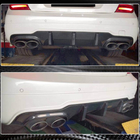 Mercedes C klase W204 2007–2015 Aizmugurējā bufera difuzors V3 (AMG SD/Coupe 2012-2014, oglekļa šķiedra) foto 3