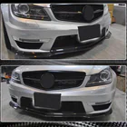 Mercedes C klase W204 2007–2015 Priekšējā bampera lūpa Lip V3 (AMG 2012-2014, oglekļa šķiedra) foto 3