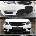 Mercedes C klase W204 2007–2015 Priekšējā bampera lūpa Lip V3 (AMG 2012-2014, oglekļa šķiedra) foto 4