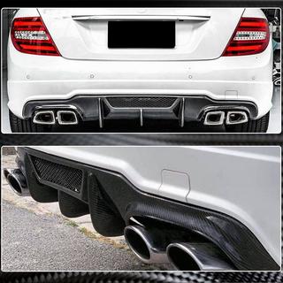 Aizmugurējā bufera difuzors V4 (AMG SD/Coupe 2012-2014, oglekļa šķiedra) foto 3