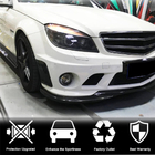 Mercedes C klase W204 2007–2015 Priekšējā bufera uzlikas (C63 AMG Sedan 2008-2011, oglekļa šķiedra) foto 2