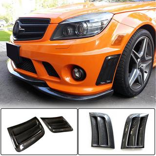 Priekšējā bufera uzlikas (C63 AMG Sedan 2008-2011, oglekļa šķiedra) foto 1