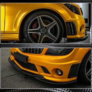 Priekšējā bufera uzlikas (C63 AMG Sedan 2008-2011, oglekļa šķiedra) foto 4