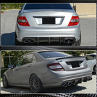 Mercedes C klase W204 2007–2015 Aizmugurējā bufera difuzors V2 (AMG SD 2008-2011, oglekļa šķiedra) foto 5