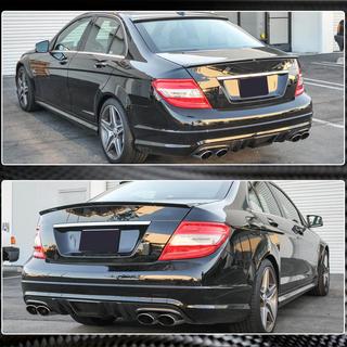 Aizmugurējā bufera difuzors V4 (AMG SD 2008-2011, Carbon) foto 4