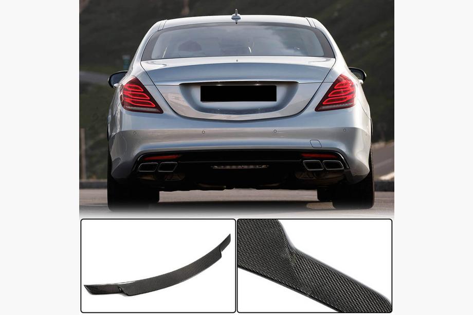 Mercedes S-сlass W222 2013–2022 Spoileris V2 (oglekļa šķiedra) Image