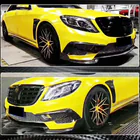 Mercedes S-class W222 2013–2022 Priekšējā bampera uzlikas V1 (S63 AMG 2014-2017, karbons) foto 5