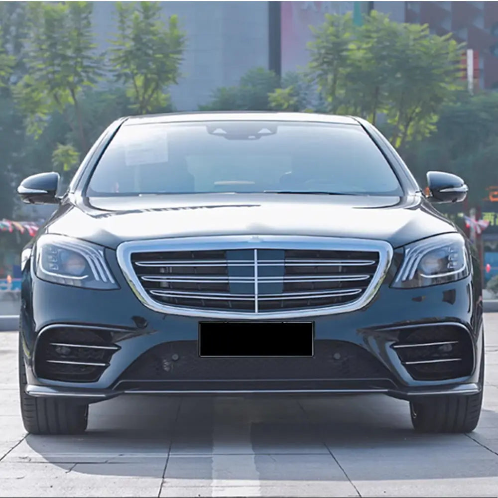 Priekšējā bampera uzlikas V2 (S63 AMG 2014-2017, oglekļa šķiedra) foto 2