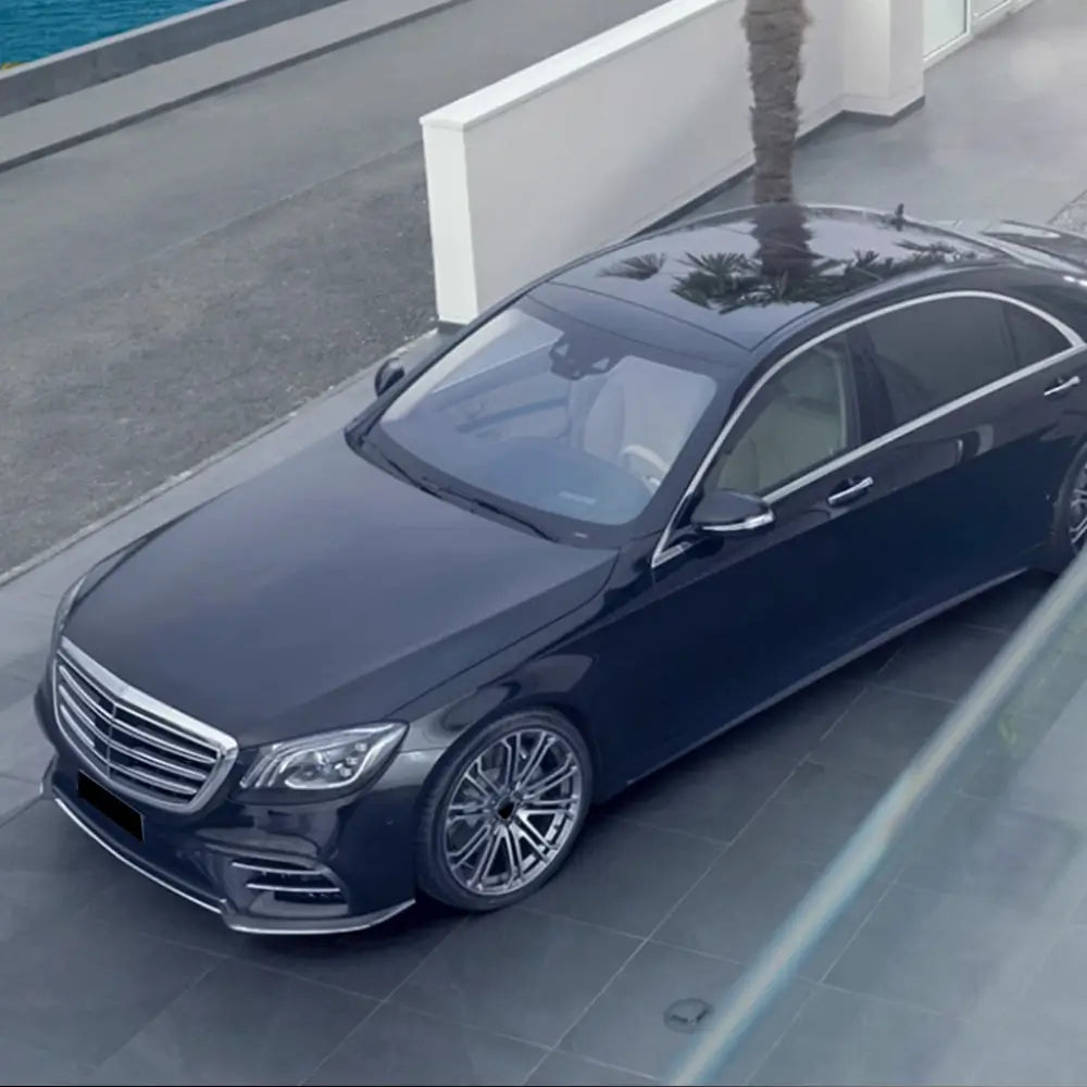 Priekšējā bampera uzlikas V2 (S63 AMG 2014-2017, oglekļa šķiedra) foto 3
