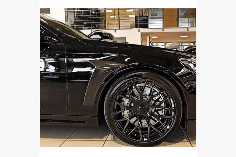Mercedes S-class W222 2013–2022 Priekšējo spārnu uzlikas (2018-2021, oglekļa šķiedra) Foto 2