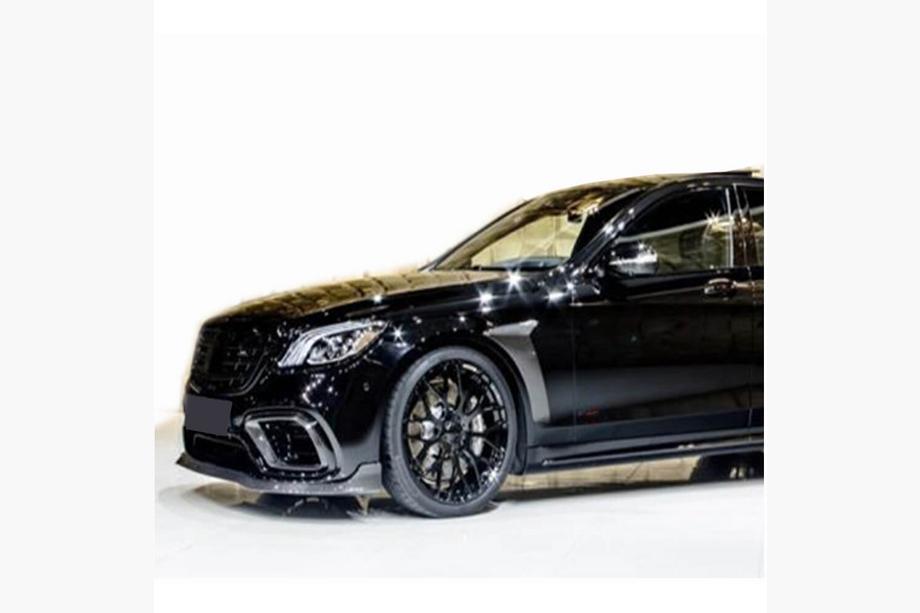 Mercedes S-class W222 2013–2022 Priekšējo spārnu uzlikas (2018-2021, oglekļa šķiedra) Foto 3