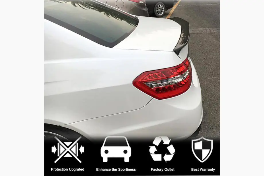 Mercedes E-class W212 2009–2016 Spoileris V1 (ogleklis) Foto 2