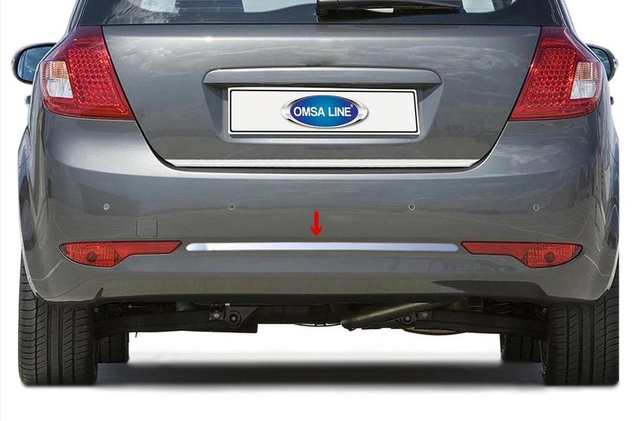 Kia Ceed 2007–2012 Aizmugurējā bampera gala uzlika OmsaLine (2009-2012, HB, nerūsējošais tērauds) Image