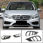 Mercedes E-class W212 2009–2016 Priekšējā bampera ieliktņi (AMG-Line 2013-2016, oglekļa šķiedra) foto 1