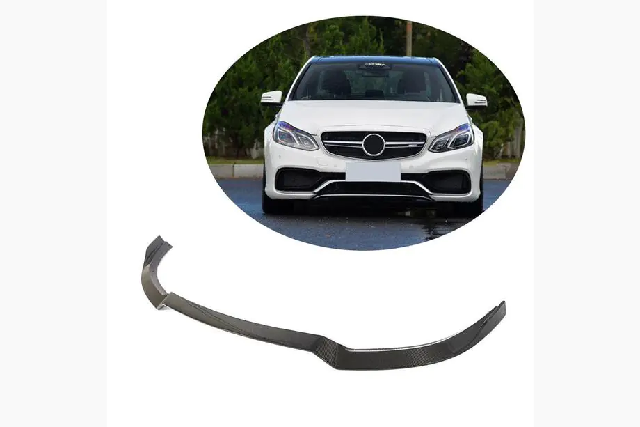 Mercedes E-class W212 2009–2016 Oglekļa šķiedras priekšējā bampera lūpa (E63 AMG 2013-2016) Image