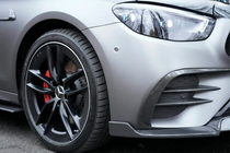 Mercedes E-klase W213 2016–2023 Priekšējā bampera lūpa (AMG-Line 2020-2023, karbons) foto 11