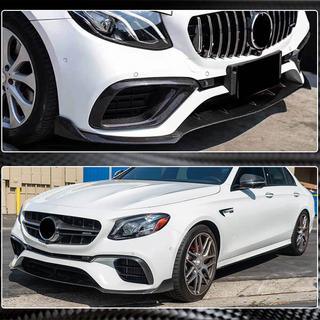 Priekšējā bampera lūpa Lip V1 (E63 AMG 2016-2019, oglekļa šķiedra) foto 4