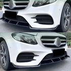 Mercedes E-klase W213 2016–2023 Priekšējā bampera lūpas spoileris (AMG-Line / E43 AMG 2016-2019, plastmasa) foto 2