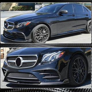 Priekšējā bufera lūpa Lip V1 (AMG-Line / E43 AMG 2016-2019, oglekļa šķiedra) foto 3