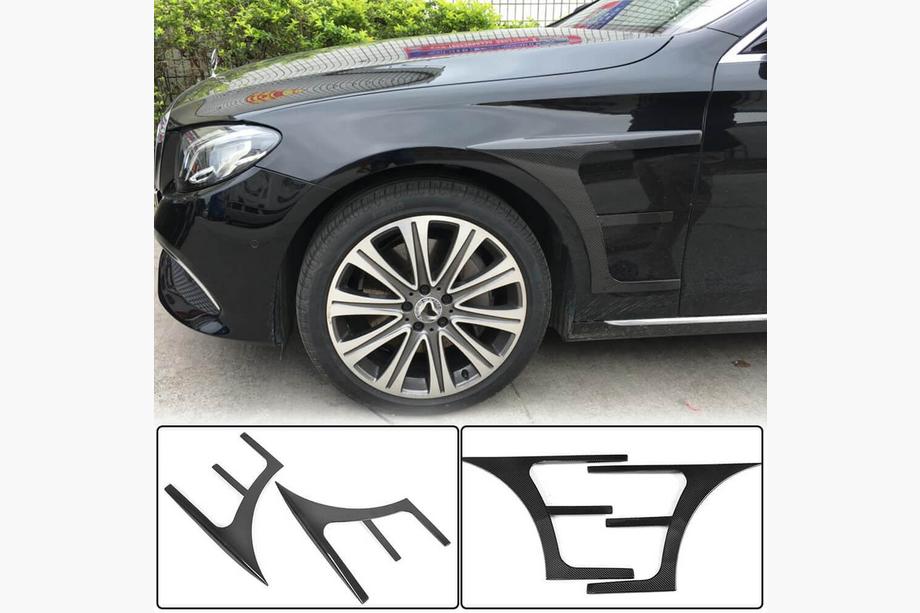 Mercedes E-klase W213 2016–2023 Priekšējo spārnu uzlikas (AMG-Line/E43 AMG 2016-2019, Carbon) Image