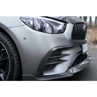Priekšējā bufera lūpas uzlikas (AMG-Line 2020+, sausais karbons) foto 1