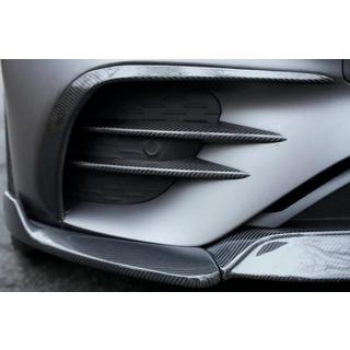 Priekšējā bufera lūpas uzlikas (AMG-Line 2020+, sausais karbons) foto 2