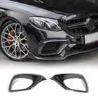 Mercedes E-klase W213 2016–2023 Priekšējā bufera uzlikas (E63 AMG 2016-2019, oglekļa šķiedra) foto 1