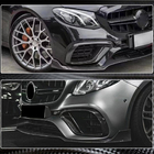 Mercedes E-klase W213 2016–2023 Priekšējā bufera uzlikas (E63 AMG 2016-2019, oglekļa šķiedra) foto 4