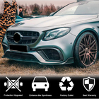 Mercedes E-klase W213 2016–2023 Priekšējā bufera uzlikas (E63 AMG 2016-2019, oglekļa šķiedra) foto 5