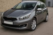 Kia Ceed 2012–2018 Spoguļu uzlikas (2 gab., nerūsējošais tērauds) foto 1