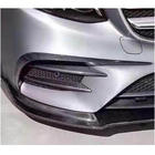 Mercedes E-klase W213 2016–2023 Priekšējā bufera uzlikas V2 (E43 AMG 2016-2019, oglekļa šķiedra) foto 2
