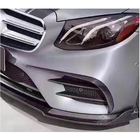 Mercedes E-klase W213 2016–2023 Priekšējā bufera uzlikas V2 (E43 AMG 2016-2019, oglekļa šķiedra) foto 3