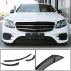 Mercedes E-klase W213 2016–2023 Priekšējā bampera lūpa Lip V2 (AMG-Line / E43 AMG 2016-2019, karbons) foto 1