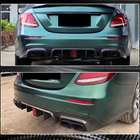 Mercedes E-klase W213 2016–2023 Aizmugurējā bufera difuzors ar izplūdes uzgaļiem V2 (AMG/AMG-Line 2016-2019, oglekļa šķiedra) foto 4