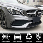 Mercedes CLA C117 2013–2019 Priekšējā bampera lūpas uzlika (AMG-Line SD 2017-2019, carbon) foto 3